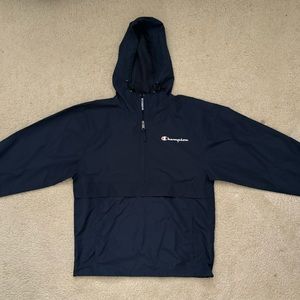 Men’s Navy Blue Champion Windbreaker, Size S
